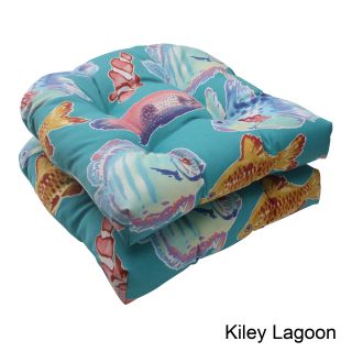 Pillow Perfect Outdoor Kiley Wicker Seat Cushion (set Of 2)