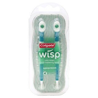 Colgate Wisp Mini Brush 4 in a Pk.   Spearmint Sold As 1 Pack Health & Personal Care
