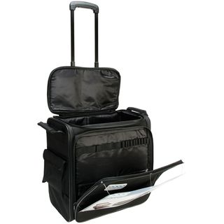 Gogo 200 Crafter Rolling Tote 15.75x16.75x8.75 Black