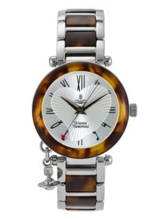 Womens Tortoise & Stainless Steel Round Watch by Vivienne Westwood