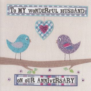 'to my husband on our anniversary' card by the writing bureau