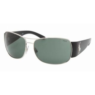 Polo Ralph Lauren Ph3042 Matte Silver/green Sunglasses