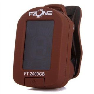 Fzone FT 2000GB Clip Guitar/Bass/Violin Tuner Coffee Musical Instruments