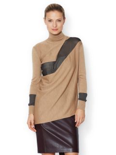 Wool Colorblock Turtleneck by Pringle of Scotland