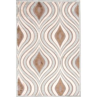 Contemporary Abstract Pattern Blue Rug (9 X 12)