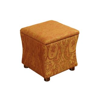 Golden Honey Blonde Cinch Storage Cube Ottoman
