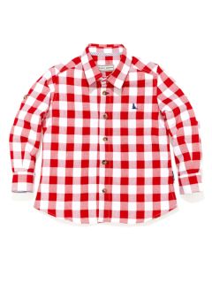 Red Check Relaxed Shirt by Darcy Brown