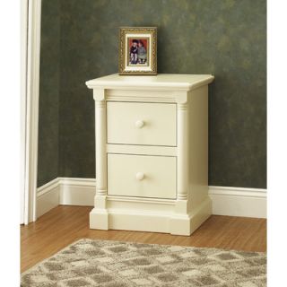 Orbelle Imperial 2 Drawer Night Stand 4002FW / 4002N Finish French White
