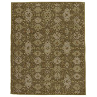 Hand tufted Transitional Wool Area Rug (8 X 10)
