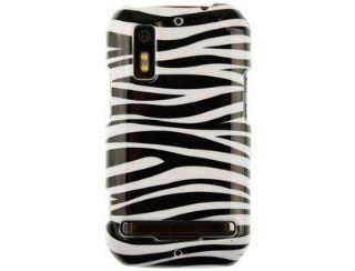 Hard Polycarbonate Plastic Phone Protector Case with Black and White Zebra Design for Motorola Photon / ELECTRIFY Cell Phones & Accessories
