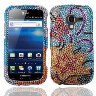 For Samsung Exhilarate i577 Full Diamond Bling Cover Case Yellow Lily Accessory Cell Phones & Accessories
