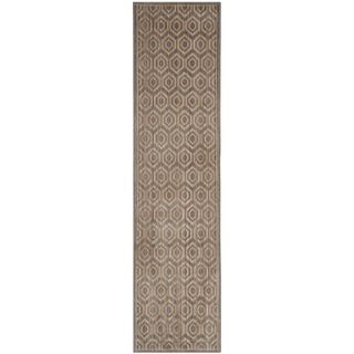 Safavieh Infinity Grey/ Beige Polyester Rug (2 X 8)