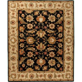 Hand tufted Traditional Oriental Gray/ Black Rug (9 X 12)