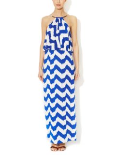 Jersey Chevron Maxi Dress by T Bags Los Angeles