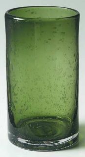 Artland Crystal Iris Sage Highball Glass   Sage Green Bowl, Bubble Glass