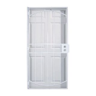 LARSON White Steel Security Door (Common 32 in x 81 in; Actual 34.25 in x 79.75 in)
