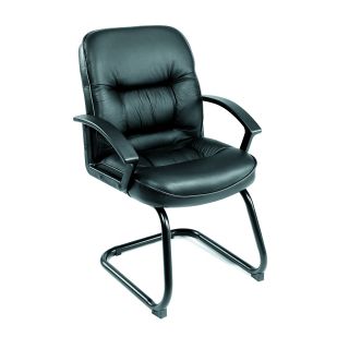 Boss Mid Back Leatherplus Guest Chair With Cantilever Base