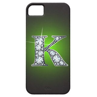 "K" Diamond Bling iPhone 5 "Barely There" Case iPhone 5 Cover
