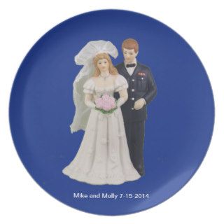 U.S. AIr Force Wedding Party Plates