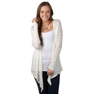 Hailey Jeans Co Hailey Jeans Co. Juniors Long Sleeve Open Front Cardigan Ivory Size S (1  3)