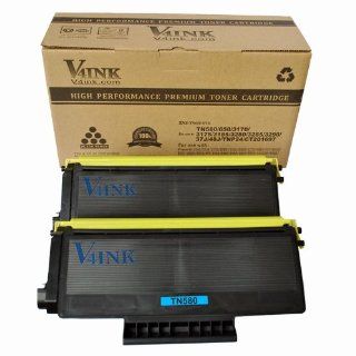 2 Pack V4INK New Compatible Brother TN580/TN520/TN620/TN650 Toner Cartridge Black Electronics