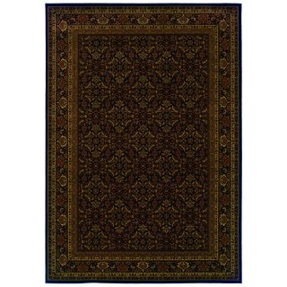 Traditional Black/ Red Area Rug (910 X 1210)