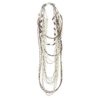 Lisbeth Dahl 12 Inch Silver Lavender Necklace   Home Decor Products