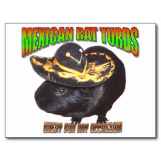 Mexican Rat Turds Postcard