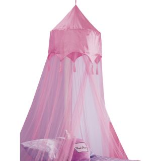 Style Selections 94 in L Pink Canopy Bed Curtain