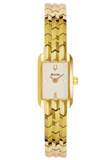 Bulova 97T82  Watches,Womens Goldtone Silver Dial, Casual Bulova Quartz Watches