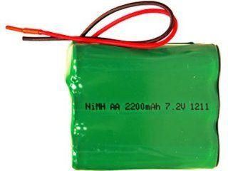 7.2 Volt 2200 mAh 3 x 2 NiMH Rechargeable Battery Pack w Leads Health & Personal Care