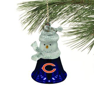 Chicago Bears 3in Acrylic Bell Ornament  Sports Fan Hanging Ornaments  Sports & Outdoors