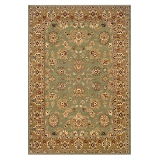 Traditional Green/gold Accent Rug (110 X 210)