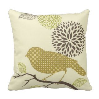 Bird & Flower Pillow