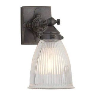 Thomas O'Brien Garey Industrial Pivoting Wall Light in Bronze with Industrial Prismatic Glass by Visual Comfort TOB2406BZ CG Computers & Accessories