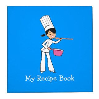 Cute Retro Chef Recipe Album Binder Organizer