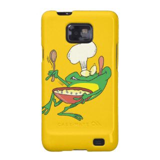 funny silly cooking chef frog cartoon samsung galaxy cases