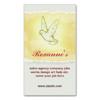 peace bird dove business card