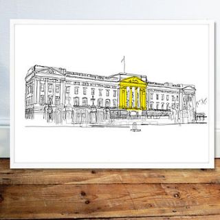 buckingham palace signed print by simon harmer