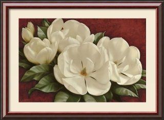 Magnolia Crimson I by Igor Levashov Framed   Artwork