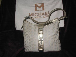 Michael Kors Gold Jaquard & Leather Handbag / Shoulder Bag / Hobo  Other Products  