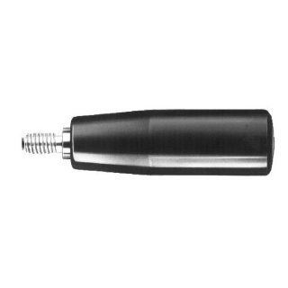 Pivotable cylindrical handle 598 made of plastic diameter 18 mm type K with thread plug M6 zinc coated Tapered Handles