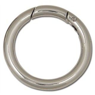 Spring Gate 0 Ring 1 1/2" Nickel Plate 11407 03   Leathercraft Accessories