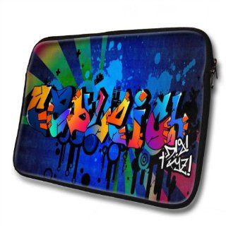 "Graffiti Names" designed for Cayleigh, Designer 14''   39x31cm, Black Waterproof Neoprene Zipped Laptop Sleeve / Case / Pouch. Cell Phones & Accessories