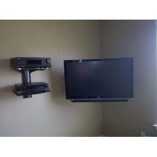 OmniMount Tria 2 Shelf Wall System, Black Electronics