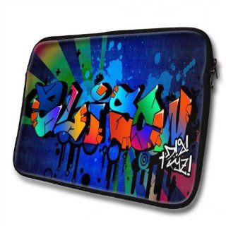 "Graffiti Names" designed for Alison, Designer 14''   39x31cm, Black Waterproof Neoprene Zipped Laptop Sleeve / Case / Pouch. Cell Phones & Accessories