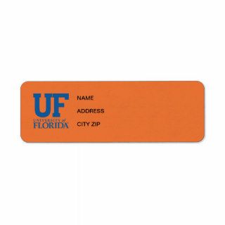 UF University of Florida Logo Return Address Labels