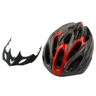 Cycling Bicycle Adult Mens Bike Helmet With Visor Red  Bmx Bike Helmets  Sports & Outdoors