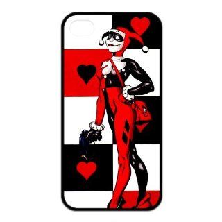 Custom Batman Harley Quinn iPhone 4/4s TPU Case Cover Cell Phones & Accessories