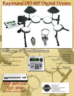 Kaysound DD 602 Full Size Electronic Set with stand Musical Instruments